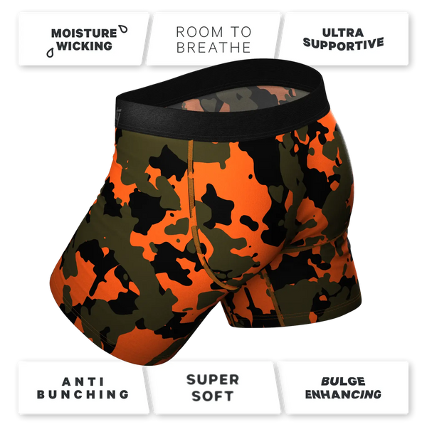 Men's Shinesty | Ball Hammock® Pouch Underwear With Fly | The Bambi Camo