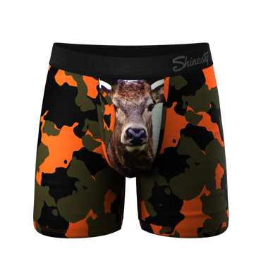 Men's Shinesty | Ball Hammock® Pouch Underwear With Fly | The Bambi Camo