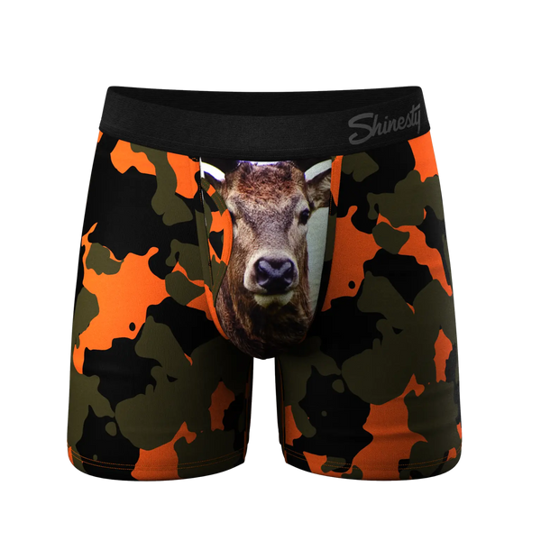 Men's Shinesty | Ball Hammock® Pouch Underwear With Fly | The Bambi Camo