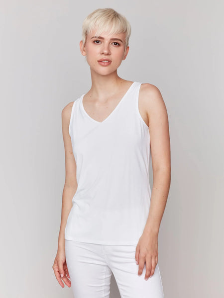Women's Charlie B | Reversible Bamboo Cami | White
