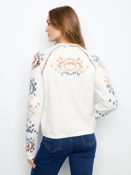 Women's Charlie B | Double Layer Reversible Raglan Sweater | Lake Tahoe