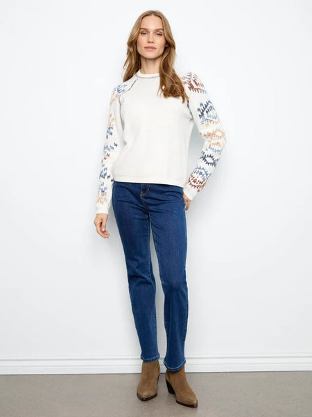 Women's Charlie B | Double Layer Reversible Raglan Sweater | Lake Tahoe