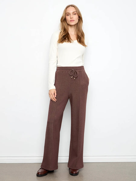 Women's Charlie B | Soft Scuba Wide Leg Jogger | Espresso