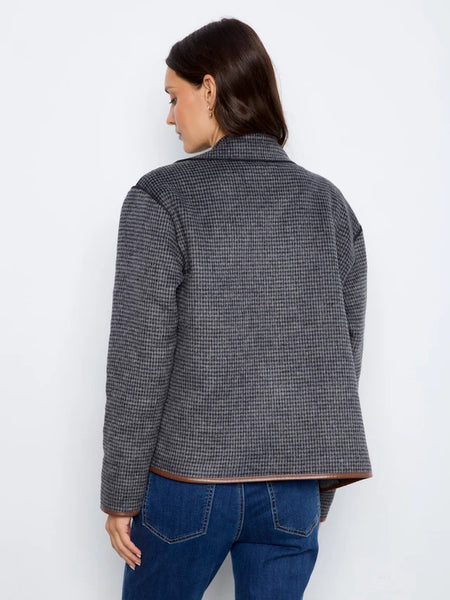 Women's Charlie B | Reversible Plaid Jacket | Marine Navy