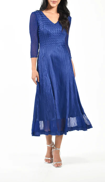 Women's Komarov | Chiffon Dress with Matching Jacket | Navy Blue Women's Komarov | Chiffon Dress with Matching Jacket | Navy Blue