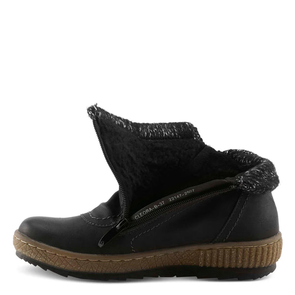 Women's Spring Step | Cleora Dual Zipper Bootie | Black