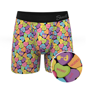 Men's Shinesty | Ball Hammock® Pouch Underwear With Fly | Candy Hearts