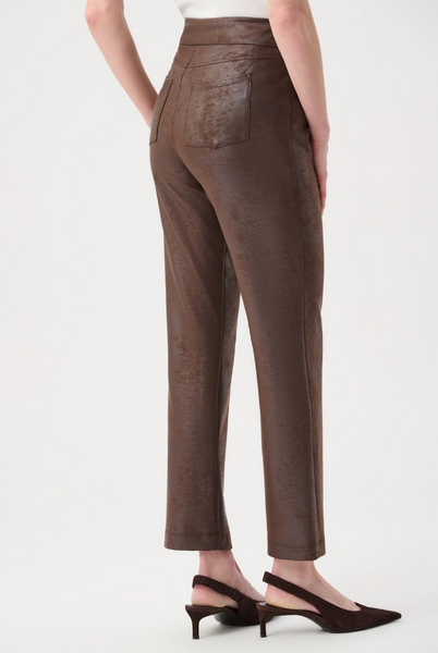 Women's Joseph Ribkoff | Foil Bonded Pant | Brown