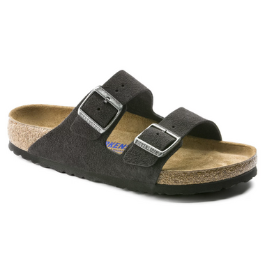 Men's Birkenstock | Arizona Soft Footbed Suede Leather | Velvet Gray