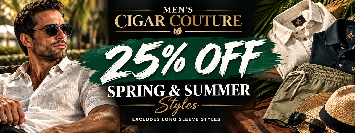 25% off summer polos and shirts by Cigar