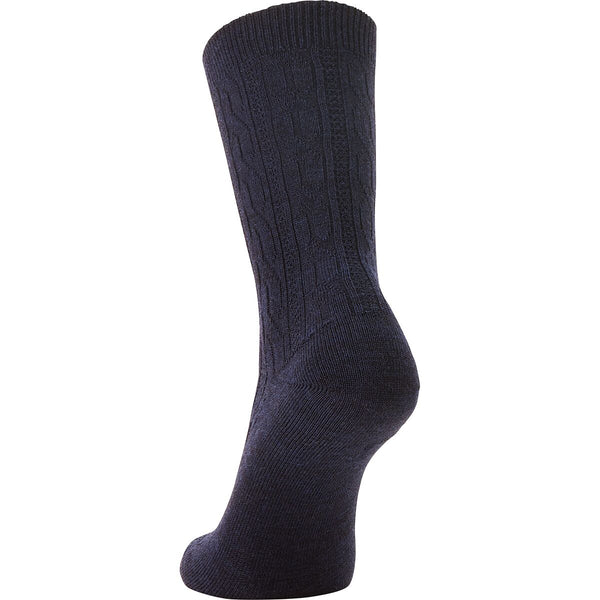 Women's Smartwool | Everyday Cable Crew Socks | Deep Navy Heather