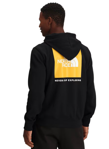 Men's The North Face |  Box NSE Pullover Hoodie |  Black/Summit Gold