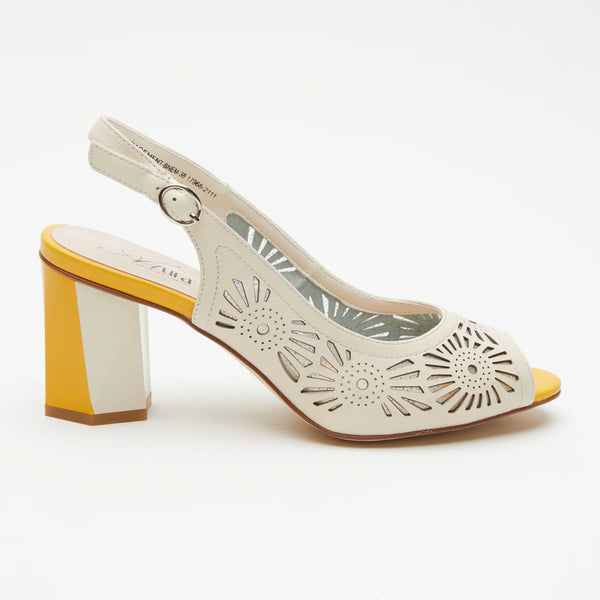 Women's Spring Step | Engagement Slingback Sandals by Azura | Bone