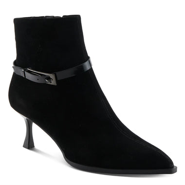 Women's Spring Step | Fireball Ankle Bootie by Azura | Black Suede