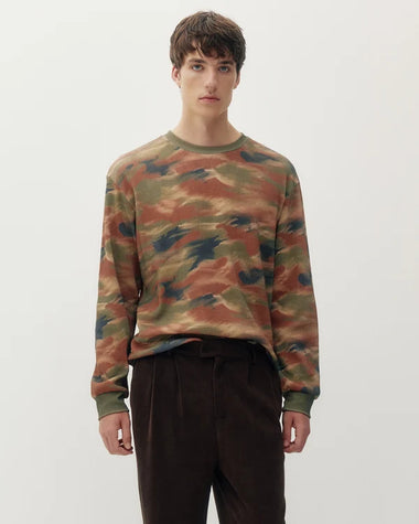 Men's Kuwalla-tee | Camo Long Sleeve Thermal | Paint Brush Camo