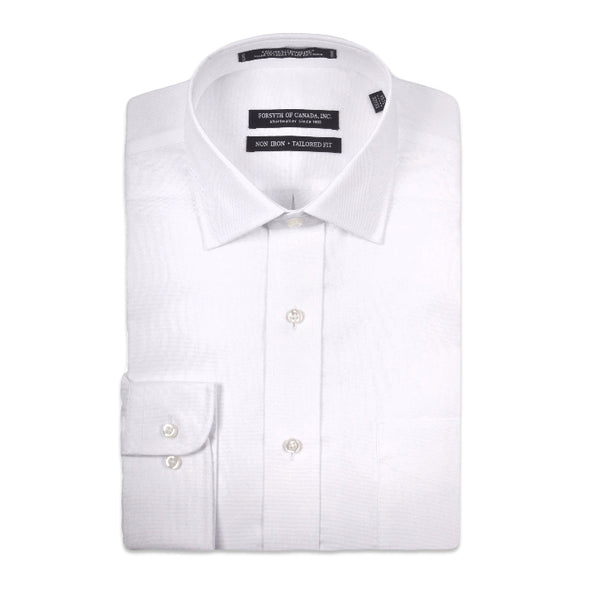 Men's Forsyth of Canada | The Freedom Shirt™ | Tailored Fit | Brock Spread Collar | White