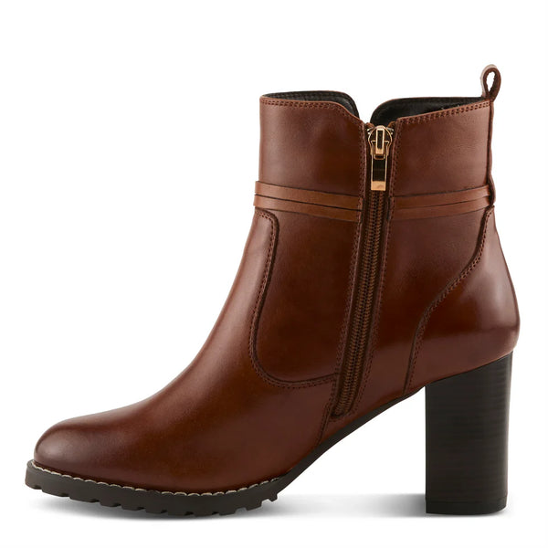 Women's Spring Step | Gyanna Leather Bootie | Cognac