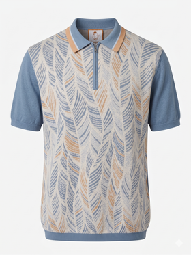 Men's Cigar | Short Sleeve Polo Shirt | Blue