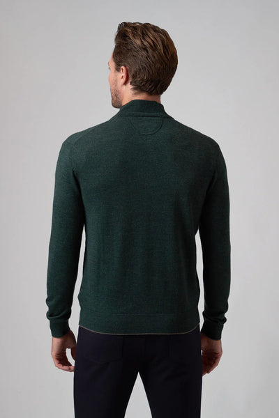 Men's Raffi |  THE PALMER 1/4 Zip Sweater | Forest
