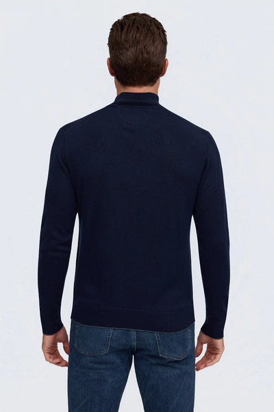 Men's Raffi |  THE PALMER 1/4 Zip Sweater | Navy