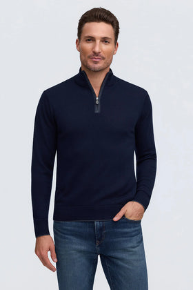 Men's Raffi |  THE PALMER 1/4 Zip Sweater | Navy