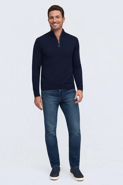 Men's Raffi |  THE PALMER 1/4 Zip Sweater | Navy