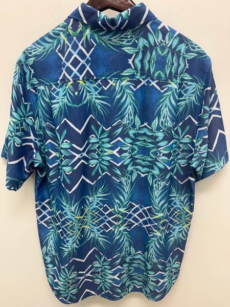Men's Tommy Bahama | Camp Shirt Coconut Point Palm Terrace | Blue Muse
