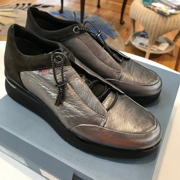 Women's Stonefly | Cleryn Leather Goat Suede Lace Shoes | Peat Gray