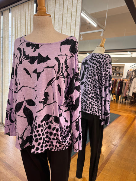 Women's Habitat Liv | Comfy Cotton Blend Print Top | Lilac