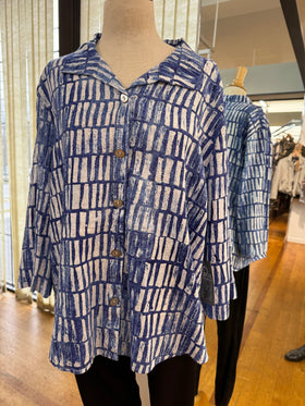 Women's Habitat | Linen and Cotton Blend Tunic | Royal