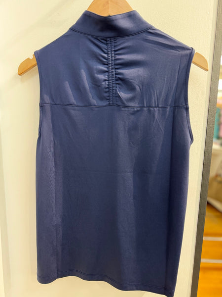 Women's Tribal Sport | Active Sport Sleeveless Quarter Zip Top | Jet Blue