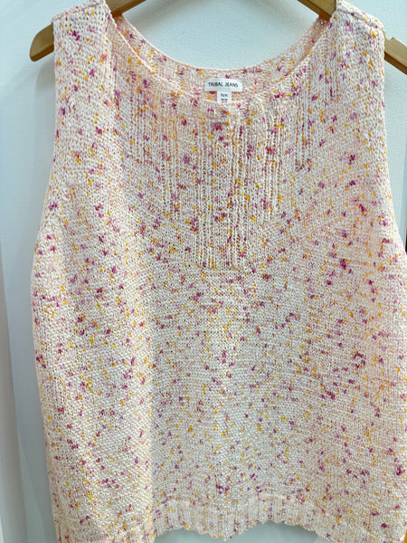 Women's Tribal Jeans | Cotton Blend Sweater Tank | Lily