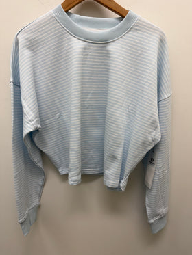 Women's Mono B | Two Piece Matching Striped Set | Blue