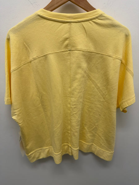 Women's Mono B | Short Sleeve Comfy Pocket Shirt | Yellow