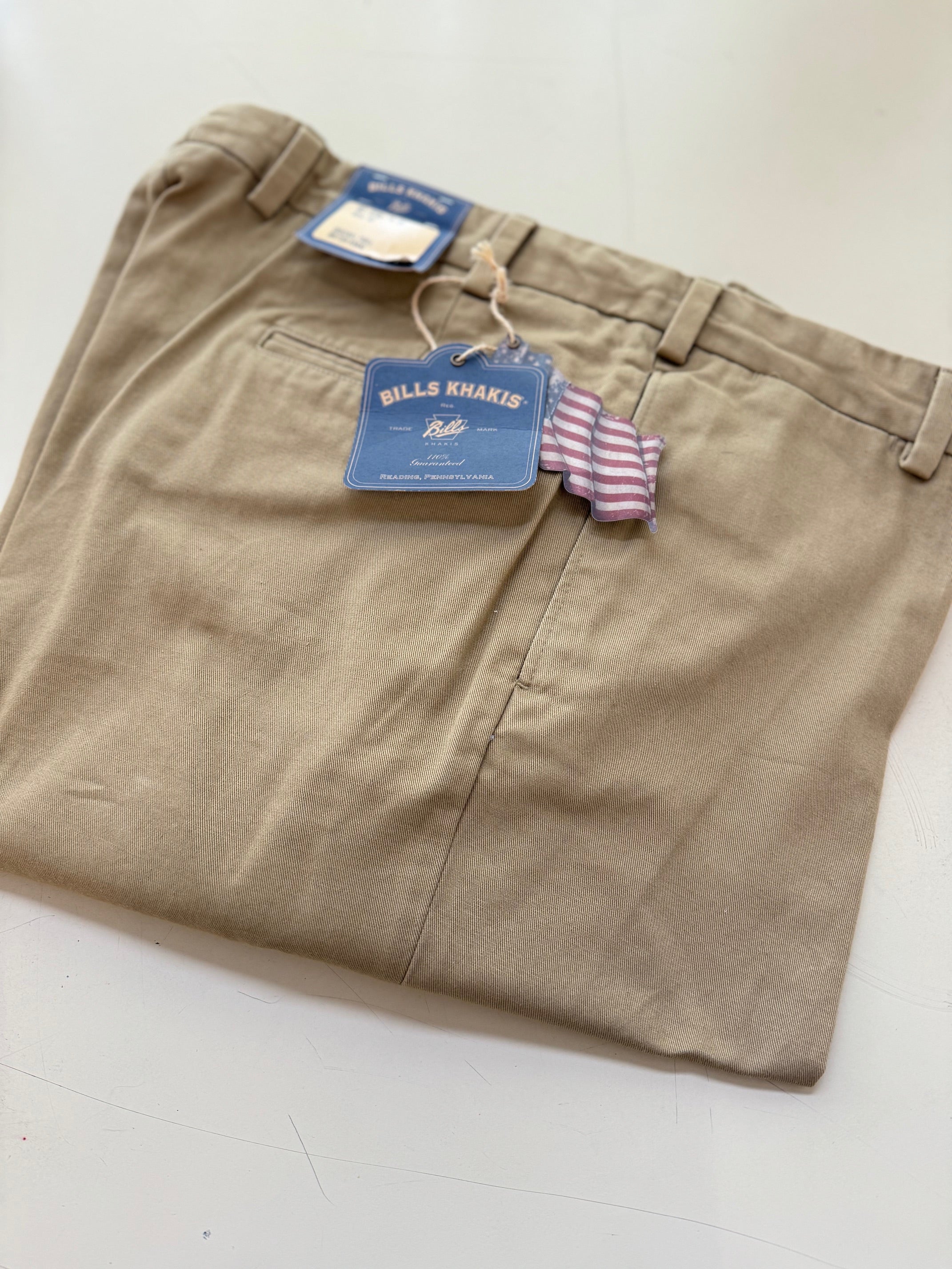 Men's Bill's Khakis | Model 2 Original Twill | Flat Front | Brit Khaki ...