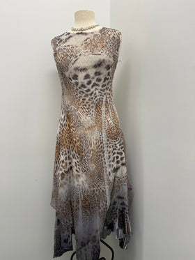 Women's Komarov | Leopard Fade Slimming Maxi Dress | Brown