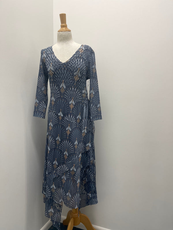 Women's Komarov | Vienna Party Dress | Grey and Taupe