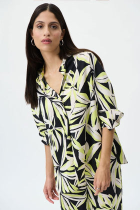 Women's Joseph Ribkoff | Floral Print Top | Black Multi