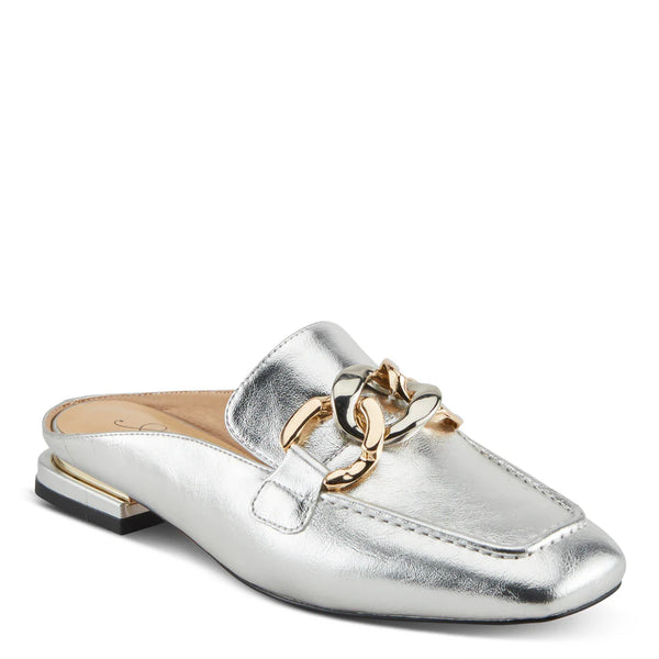 Women's Spring Step | Knowing Open Back Shoe by Azura | Silver