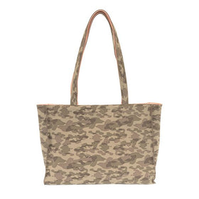 Women's Joy Susan | Reversible Tote | Grey Camo/Pink