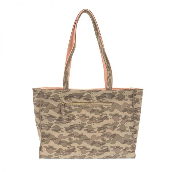 Women's Joy Susan | Reversible Tote | Grey Camo/Pink