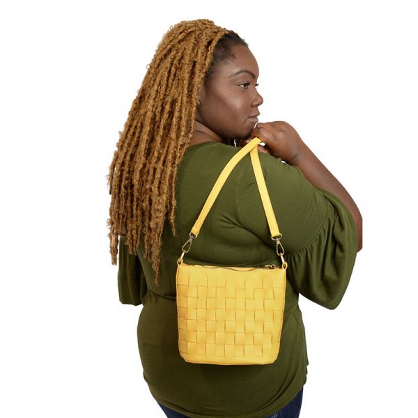 Women's Joy Susan | Maci Woven Crossbody Bag | Yellow