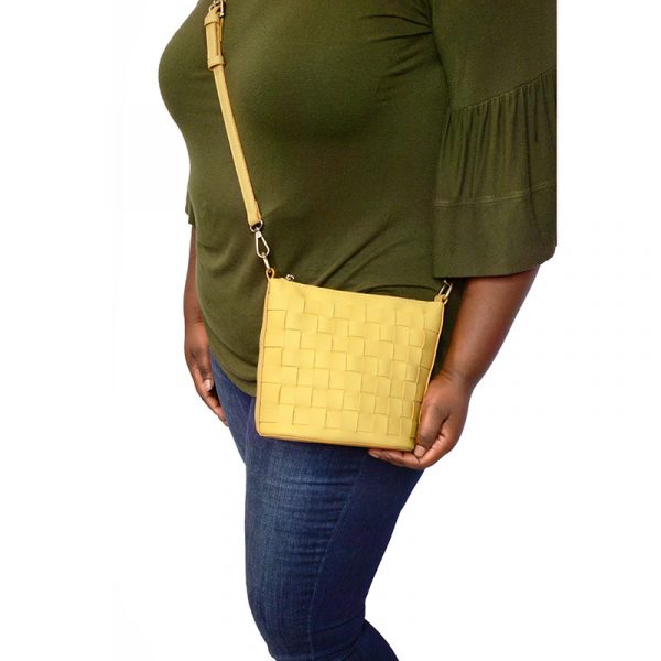 Women's Joy Susan | Maci Woven Crossbody Bag | Yellow