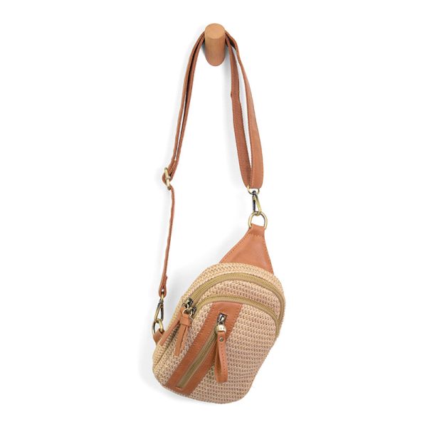 Women's Joy Susan | Natural Straw Skyler Sling Bag | Natural