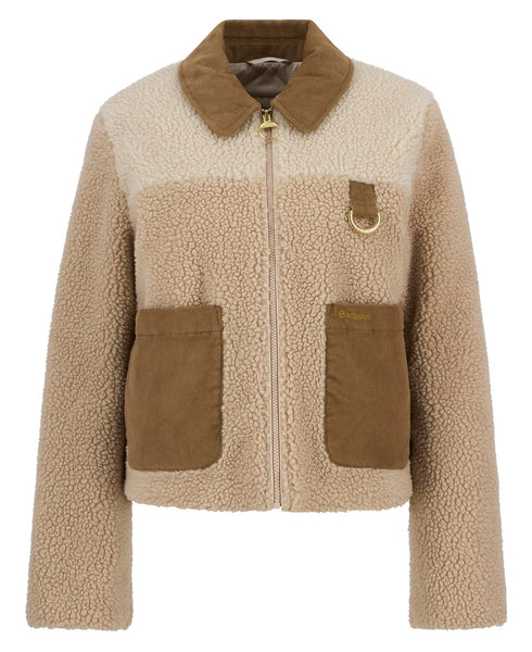 Women's Barbour | Malena Cropped Fleece | Natural/Ecru