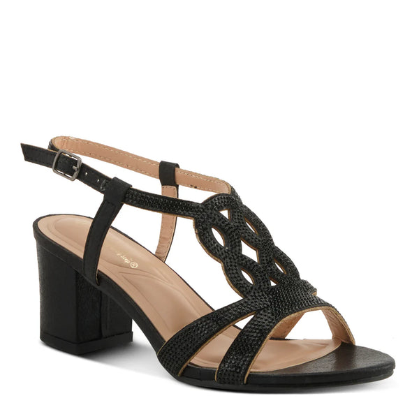 Women's Spring Step | Lilyana Block Heel Sandal by Patrizia | Black
