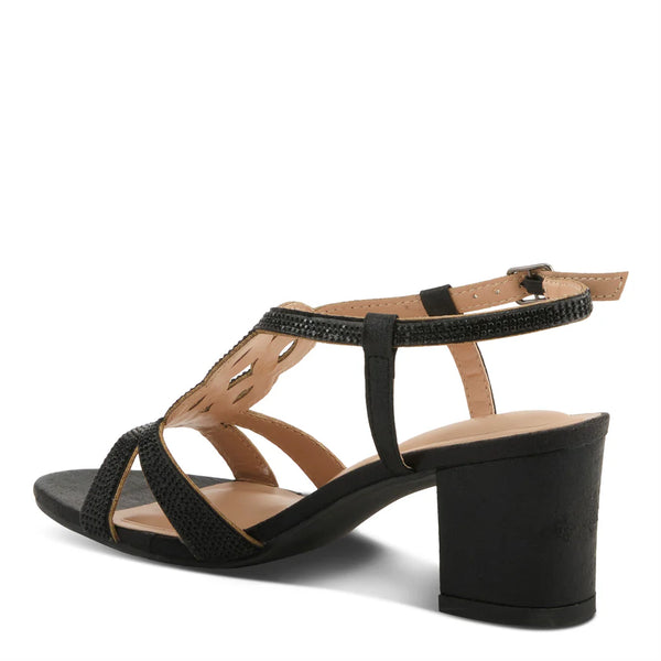 Women's Spring Step | Lilyana Block Heel Sandal by Patrizia | Black