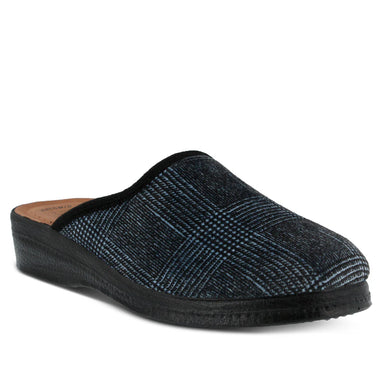 Men's Spring Step | Linizio Open Back Slide On Slipper | Black
