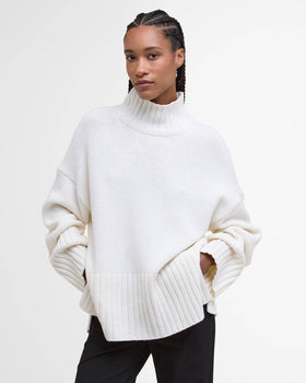 Women's Barbour | Serena High-Neck Jumper | Cloud