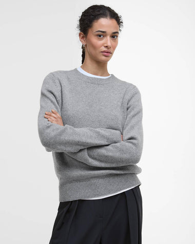 Women's Barbour | Woodhouse Crew Neck Jumper | Grey Marl